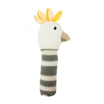 Knit Hand Rattle | Cockatoo